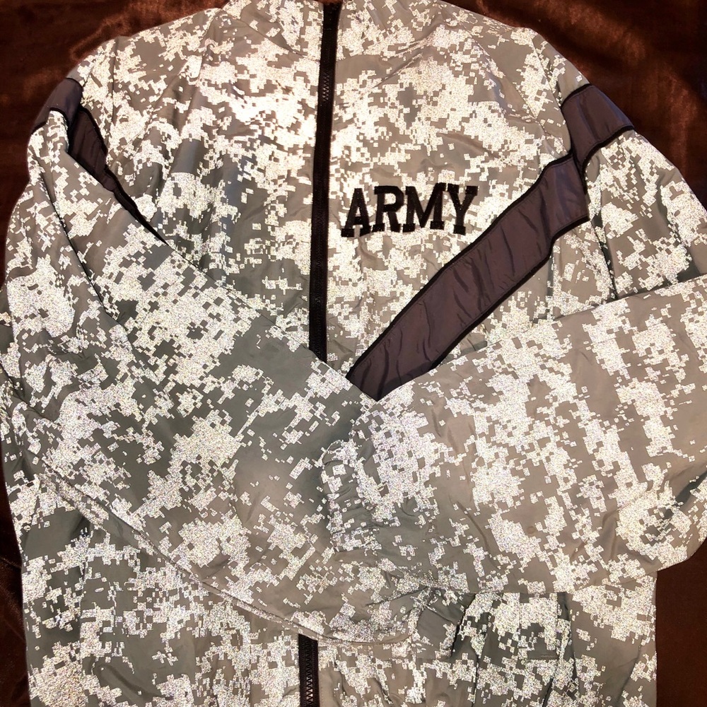 Vintage Army Reflective Windbreaker
